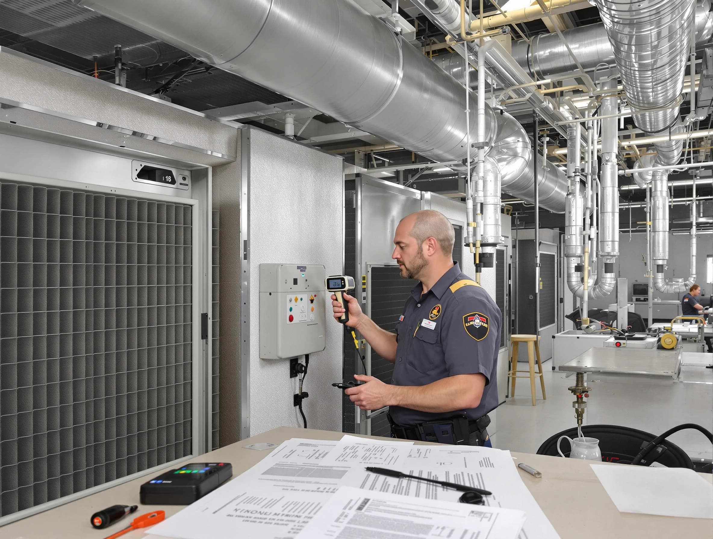 Professional filter system inspection by Mount Lebanon Air Duct Cleaning in Mount Lebanon