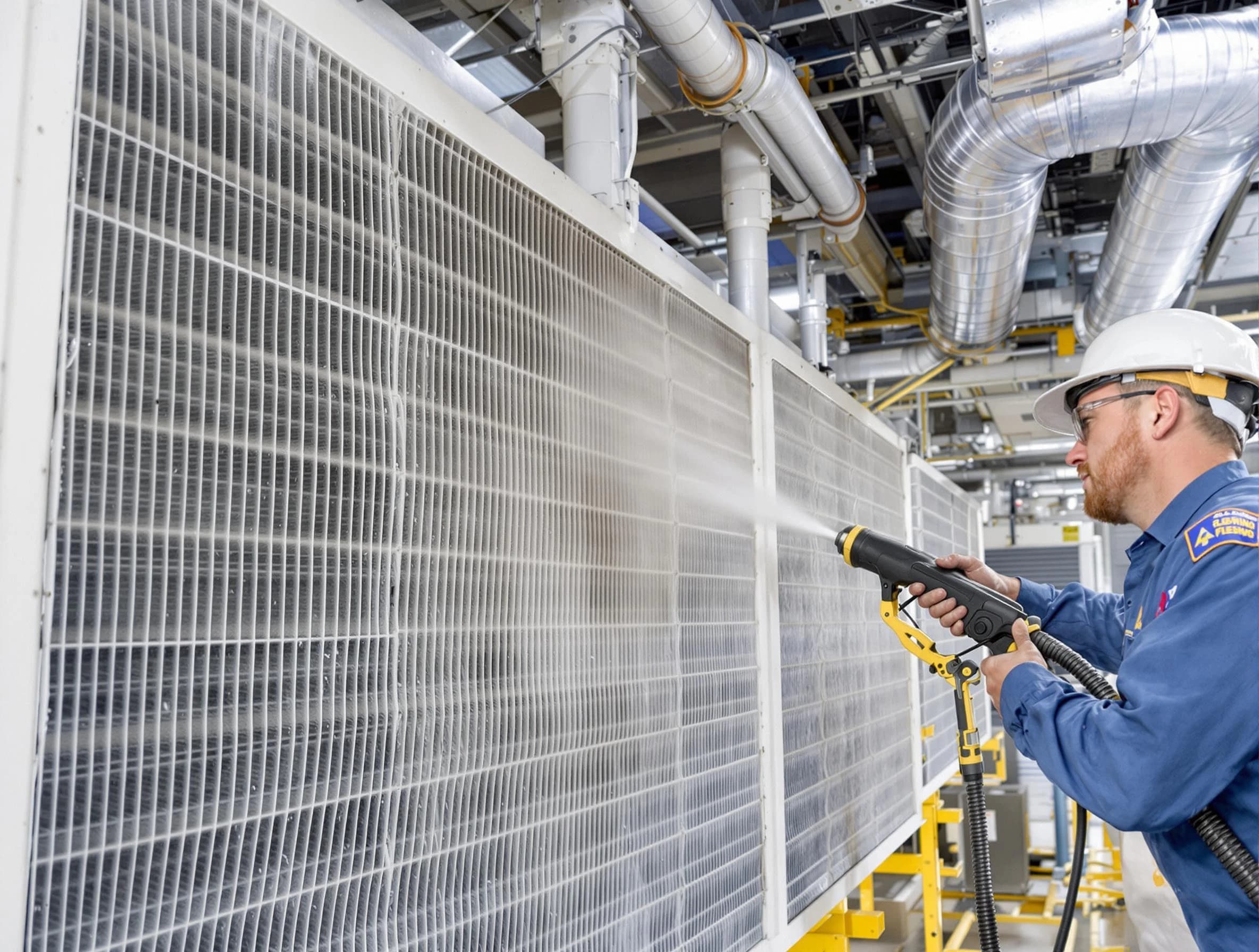 Professional commercial coil cleaning by Mount Lebanon Air Duct Cleaning in Mount Lebanon