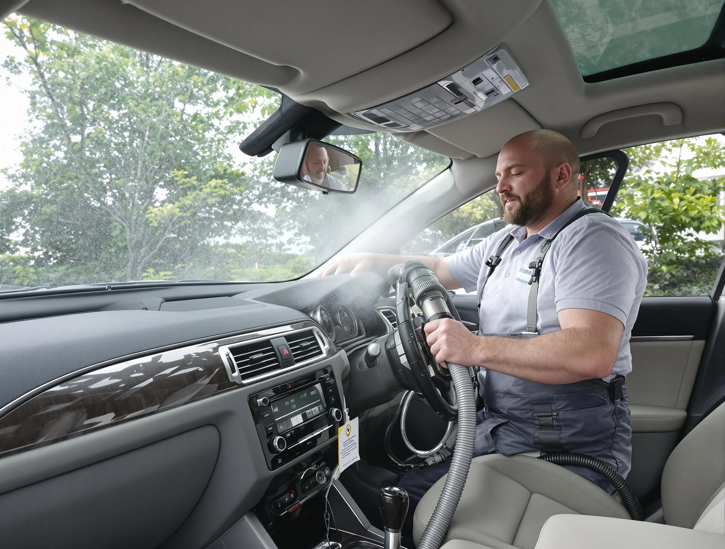 Mount Lebanon Air Duct Cleaning specialist performing professional car duct cleaning in Mount Lebanon