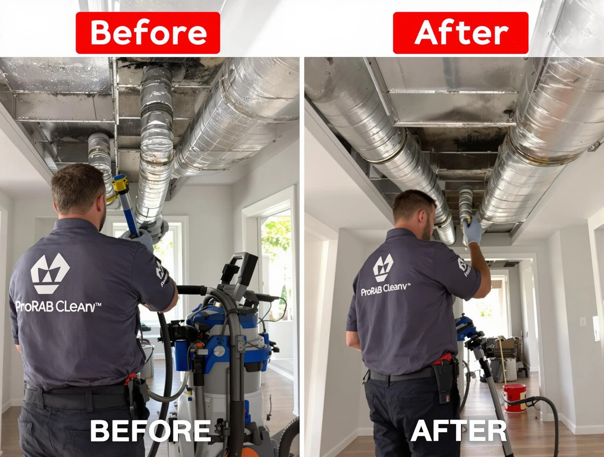 Mount Lebanon Air Duct Cleaning expert performing thorough residential duct cleaning in a Mount Lebanon home